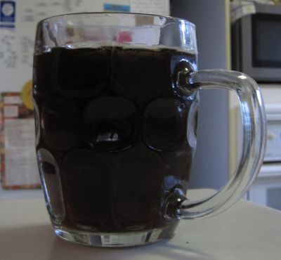 A glass of Ron Manager's Mild Ale